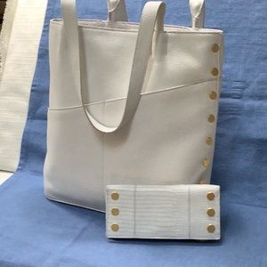 Hammitt Drew 2.0-Ceramic White Handbag Includes matching wallet.